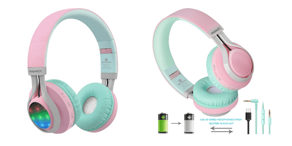 Riwbox Bluetooth Light-Up Headphones (Photo: Amazon.com)