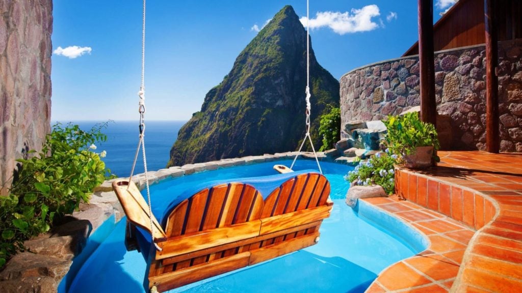 Ladera Resort in Soufriere, St. Lucia, is one of the top babymoon destinations in the world (Photo: Ladera Resort)
