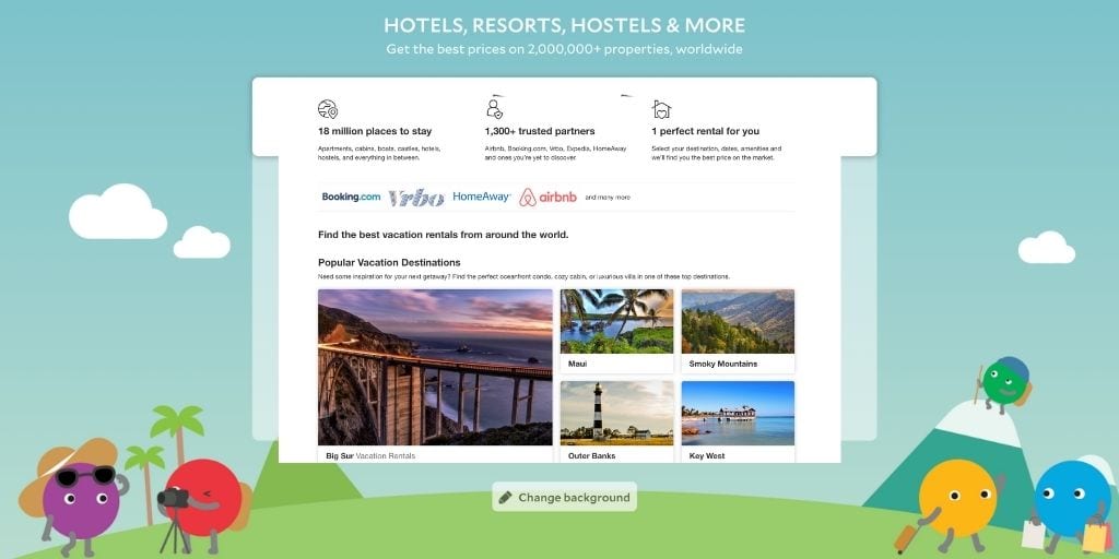 Screenshot of Agoda Homes vacation rental booking site
