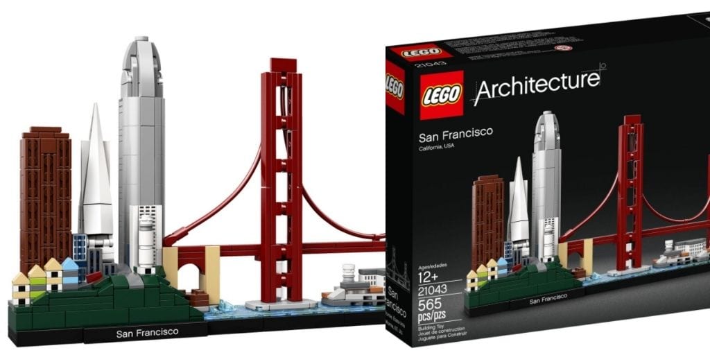 Image of assembled LEGO Architecture San Francisco set and box