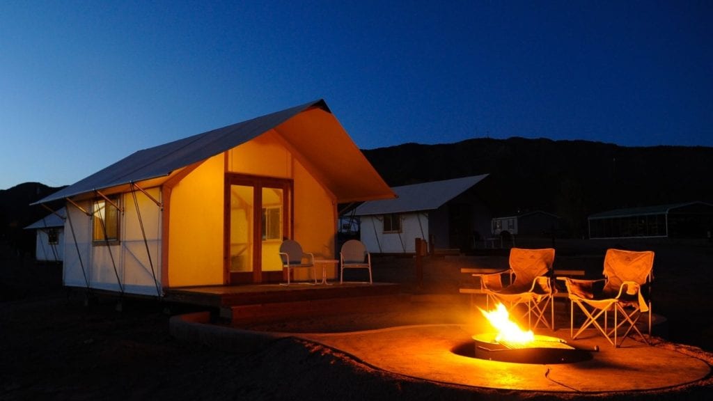 Royal Gorge cabins family tent