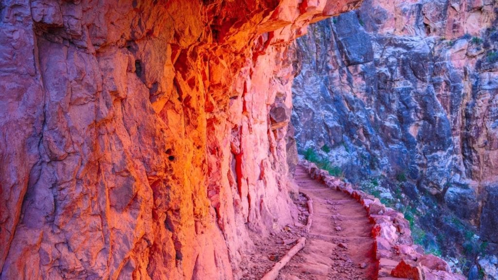 Bright Angel Trail - Grand Canyon National Park; national parks in spring