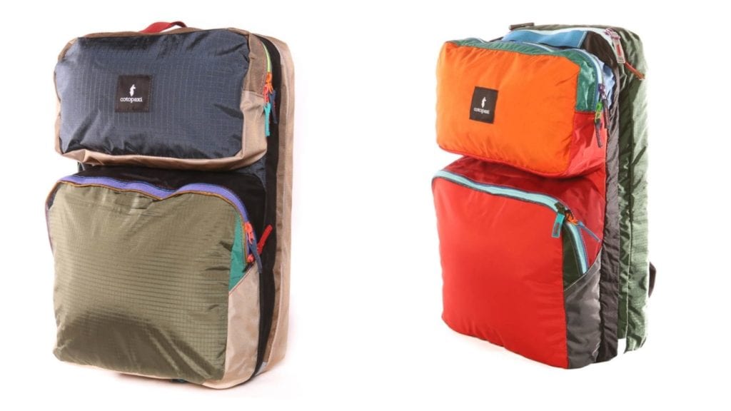 two versions of the kids backpack Cotopaxi Tasra Del Dia