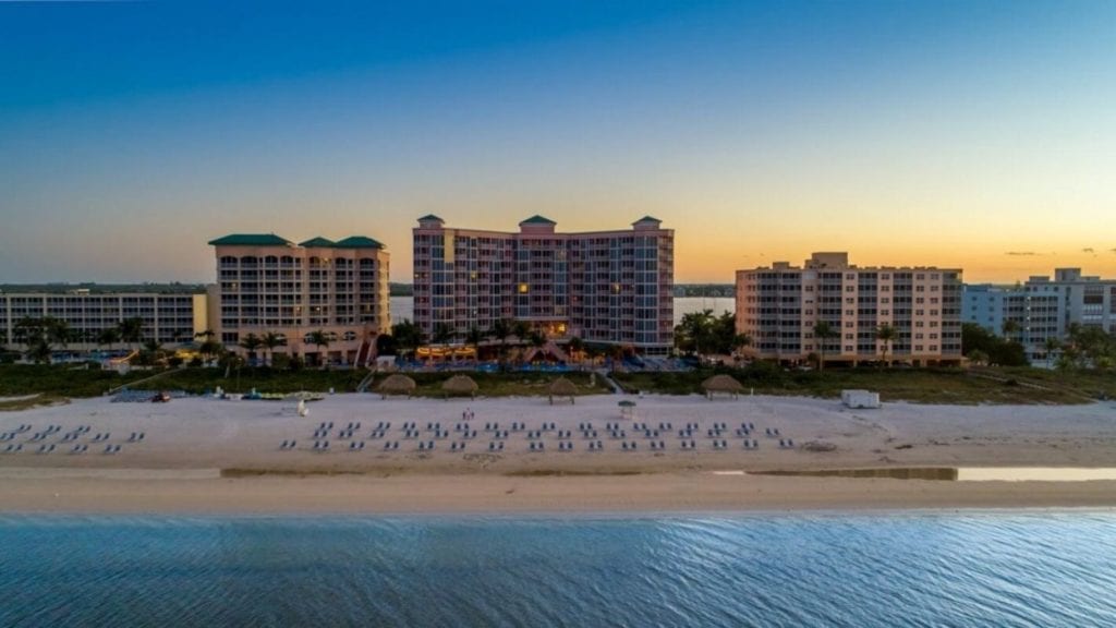 Pemandangan udara Pink Shell Florida All Inclusive Resort (Foto: Pink Shell Resort)
