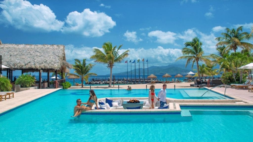 Pool at Sandals Grenada Resort and Spa, St. George's, Grenada (Photo: Sandals)