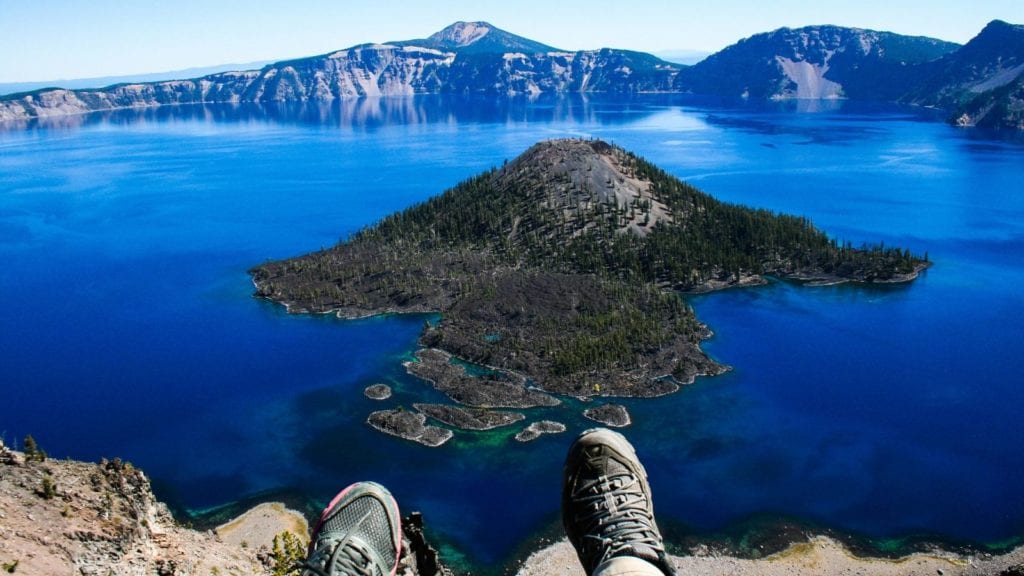 Crater Lake in Oregon is one of the best vacation spots for couples