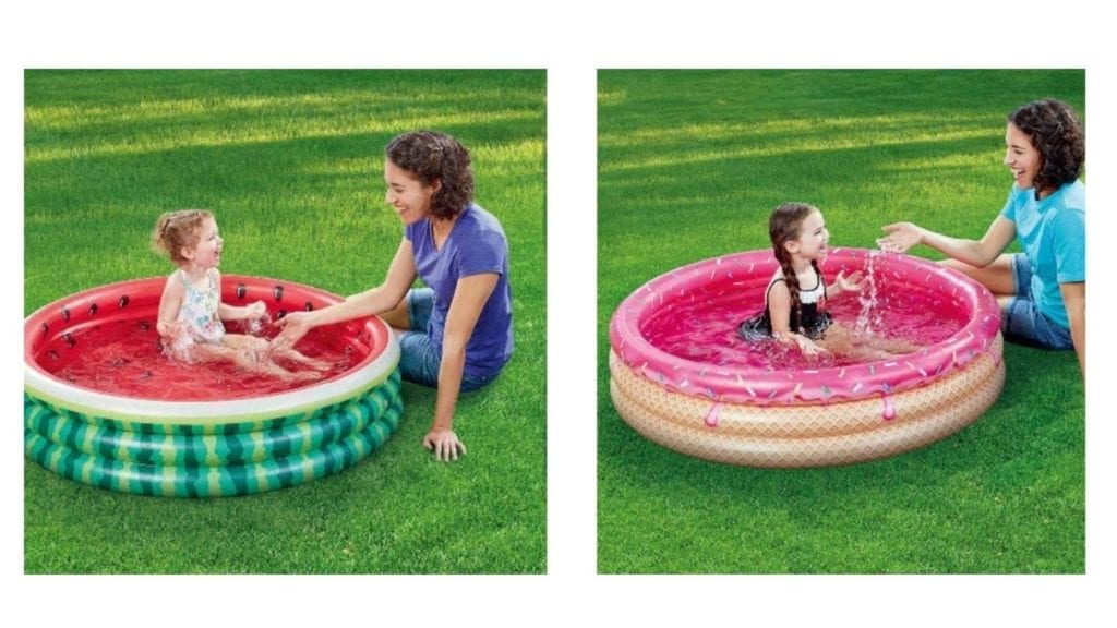 Adult GraPefruiT Family Inflatable Swimming Pool Toddlers for Ages 6 + Round Lounge Inflatable Pool for Kids Suitable for Outdoor Garden Backyard Summer Time Water Party 66 x 16 Full Sized 