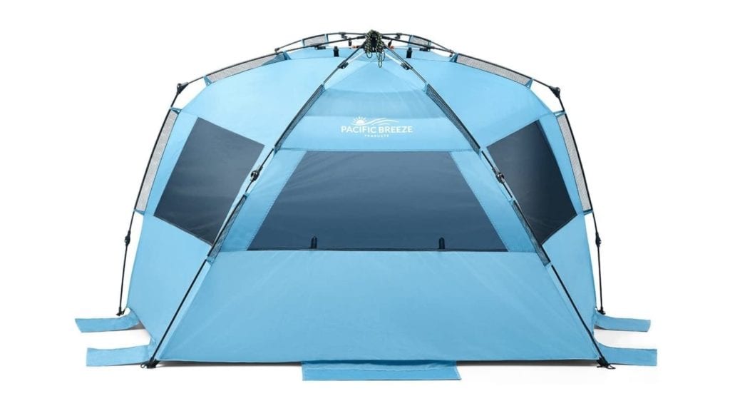 Pacific Breeze Easy Setup Beach Tent Deluxe XL (Photo: Amazon.com)