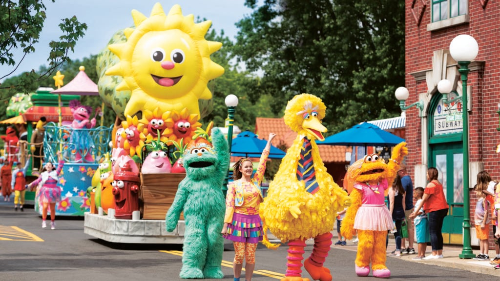 Sesame Place Parade featuring Big Bird