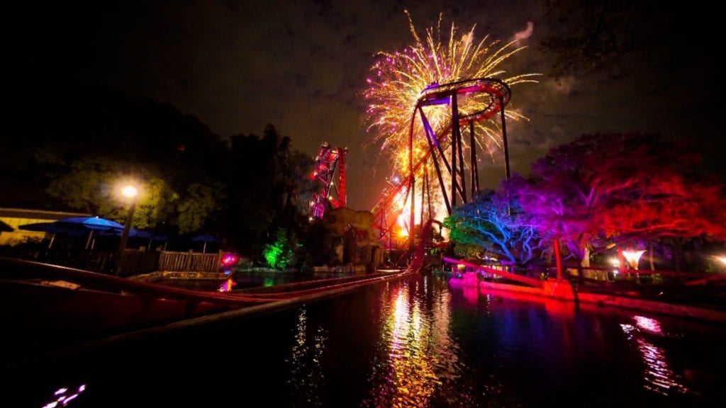 Fireworks display at Busch Gardens Tampa Bay (Photo: Busch Gardens)