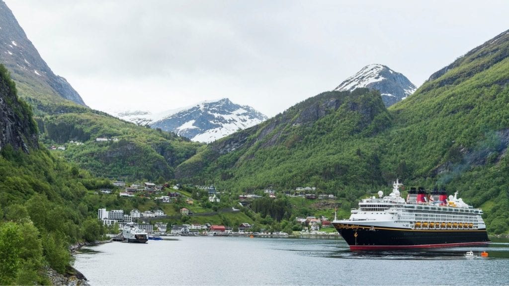 Disney Magic on a family cruise to Geiranger, Norway (Photo: Disney Cruise Line)