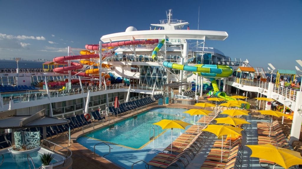 The Caribbean pool deck on Oasis of the Seas makes it one of the best cruise ships for kids (Photo: Royal Caribbean)