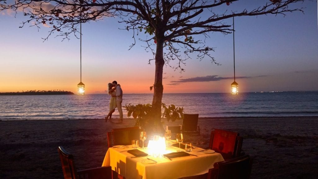 Romantic Dinner on the Beach at Turtle Beach Resort (Photo: Turtle Bay)