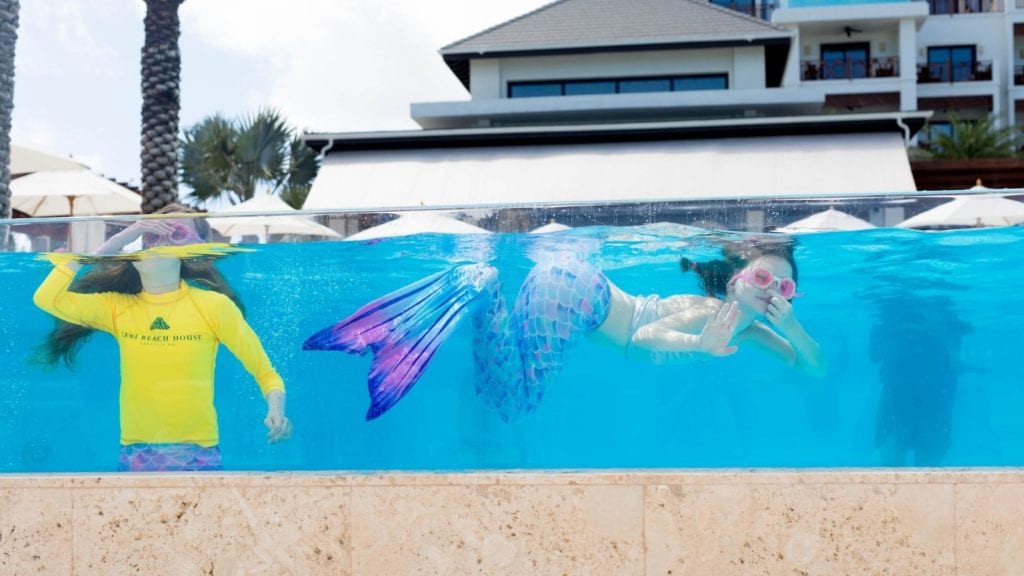 Mermaid Swim Lessons at Zemi Beach House (Photo: Zemi Beach House)