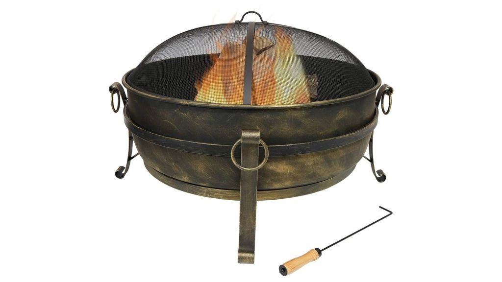 Sunnydaze Decor 34″ x 23″ Round Large Steel Cauldron (Photo: Amazon)