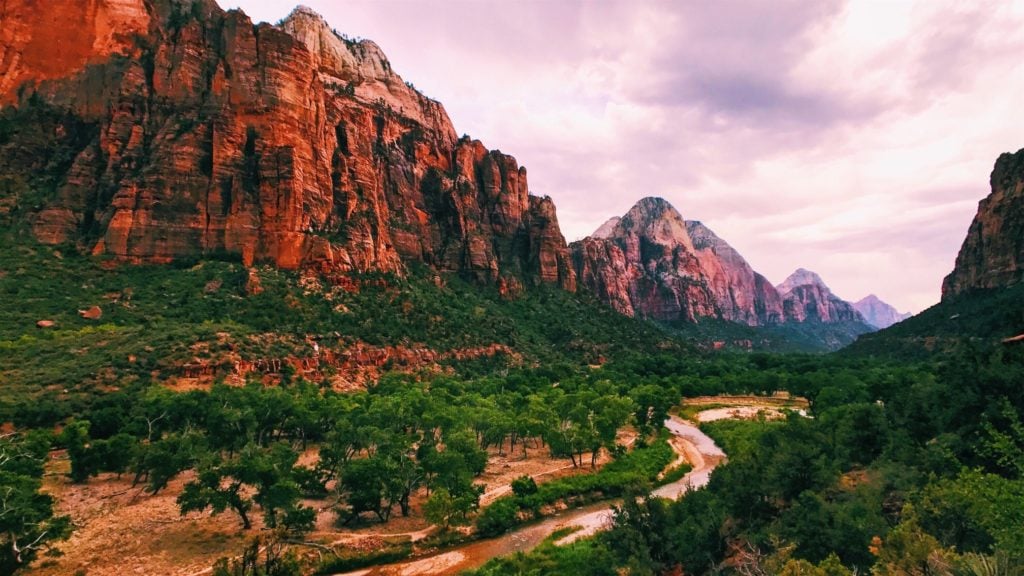 Late afternoon in Zion National Park