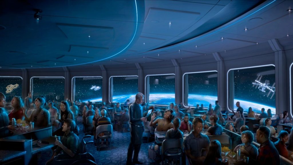 Artist's rendering of Space 220 restaurant at EPCOT (Photo: Walt Disney World)