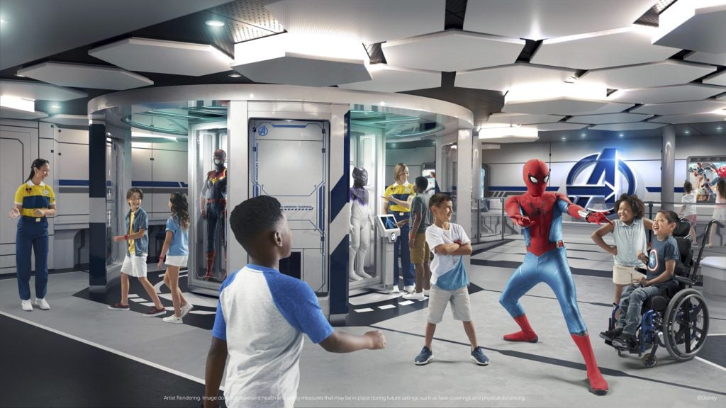 Marvel Super Hero Academy is a high-tech Avengers headquarters where kids ages 3 to 12 will train to be the next generation of Super Heroes with the help of their own heroes, like Spider-Man, Black Panther, Ant-Man and the Wasp. (Disney)