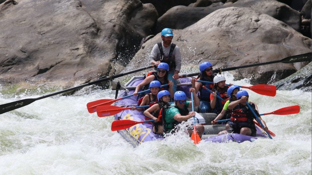 Navigating the rapids on the New River (Photo: Cortney Fries)