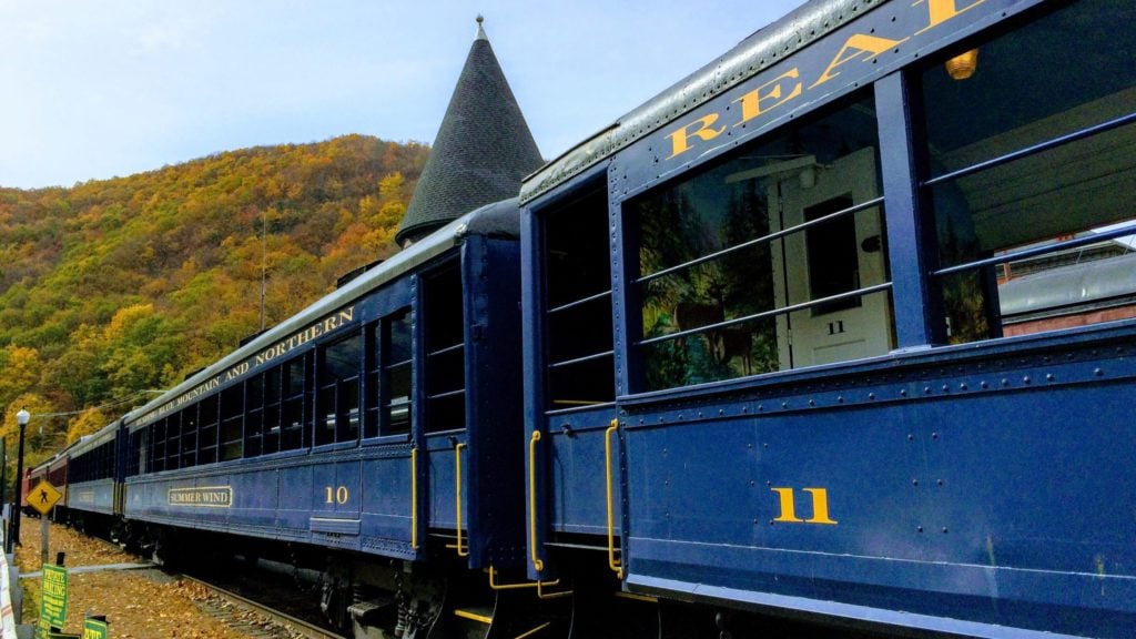Lehigh Gorge Scenic Railway in Jim Thorpe, the Poconos- a fall vacation idea