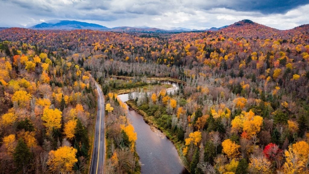 Spectacular fall foliage in the Adirondack Mountains of New York (Photo: ROOST)