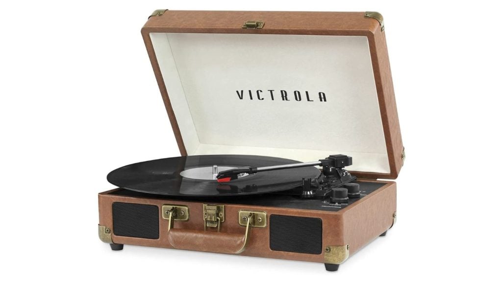 Victrola Vintage 3-Speed Bluetooth Portable Suitcase Record Player (Photo: Amazon)