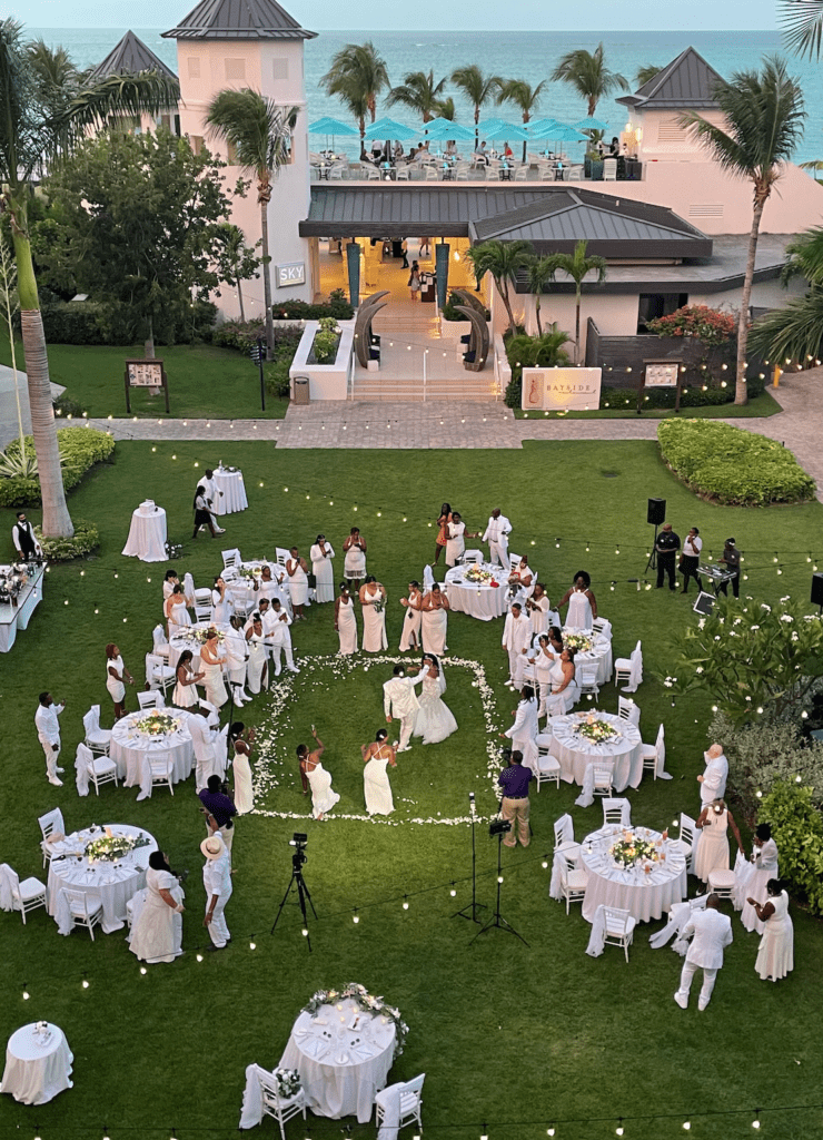a wedding reception at Beaches Turks and Caicos