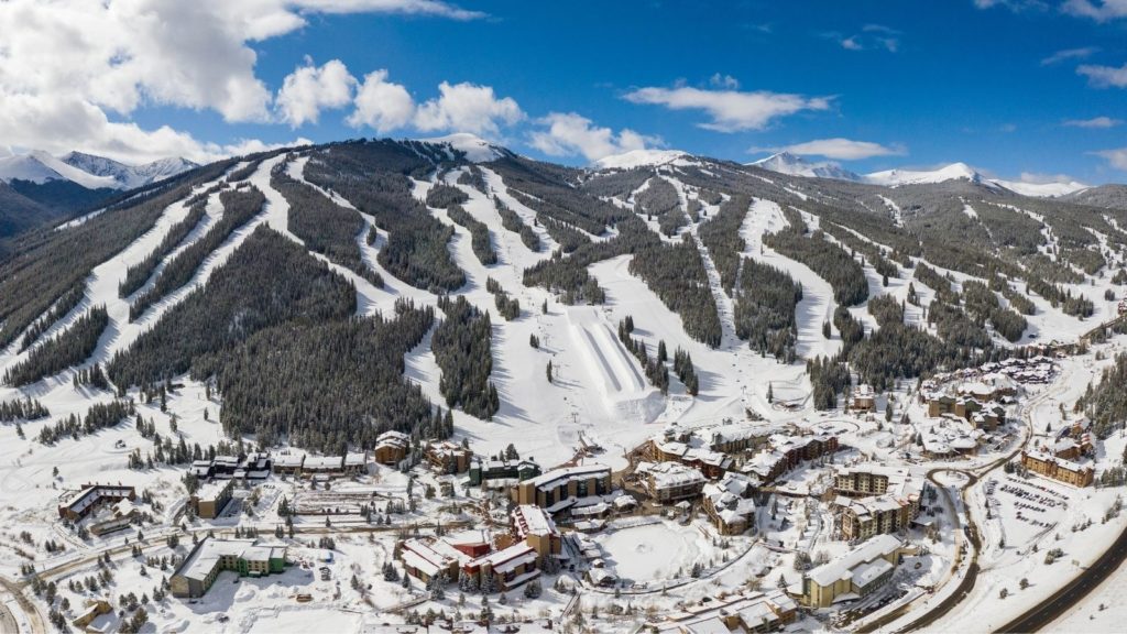Aerial view of family-friendly Copper Mountain ski area in Colorado (Photo: Copper Mountain)