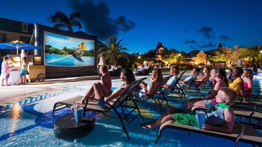 Dive-in movies at Beaches Turks and Caicos Resort (Photo: Beaches Resorts)