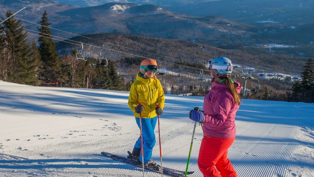 The wide open terrain at Sunday River is great for beginners of all ages (Photo: Sunday River)