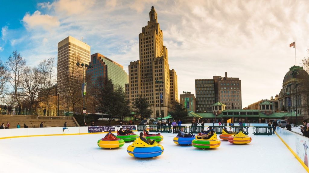 Bumper cars on the ice in Providence (Photo: Go Providence)