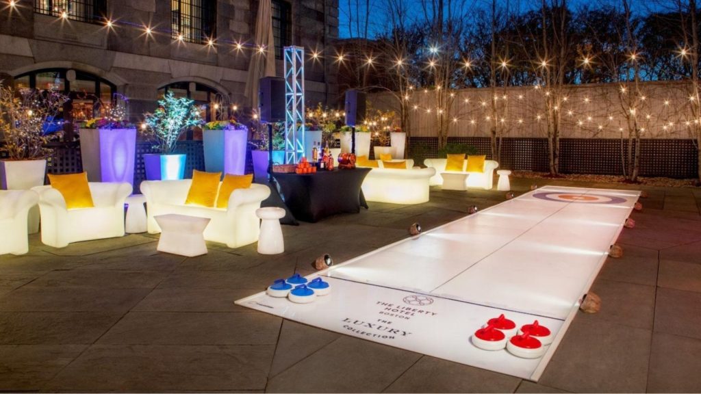 Curling at the Liberty Hotel in Boston (Photo: The Liberty)
