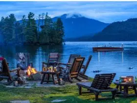 Whiteface Lodge is tucked into the woodlands above Lake Placid (Photo: Whiteface Lodge)