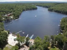 Aerial view of Woodloch Pines All Inclusive Family Resort (Photo: Woodloch Pines)