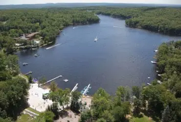 Aerial view of Woodloch Pines All Inclusive Family Resort (Photo: Woodloch Pines)