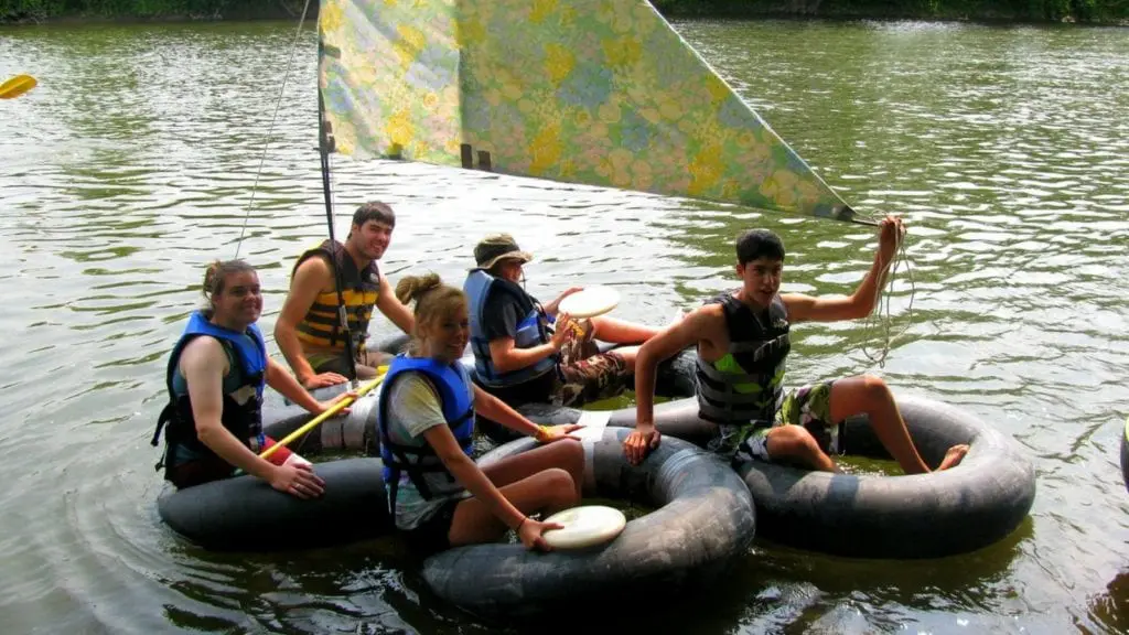 Enjoying the water at Tall Pines Campground (Photo: Tall Pines Campground)