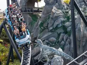 Jurassic World VelociCoaster at Universal Orlando (Photo: Universal Orlando Resort)