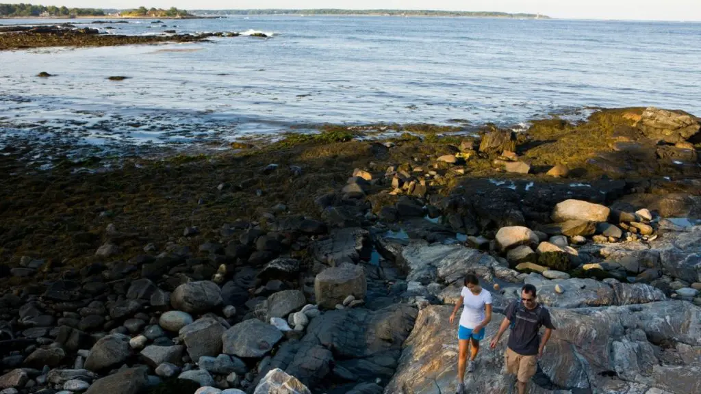 Father and daughter exploring Odiorne State Park in Rye (Photo: New Hampshire Division of Travel & Tourism)