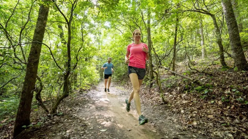 Trail running in Bent Creek (Photo: ExploreAsheville.com)