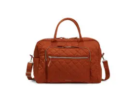 Vera Bradley Weekender Travel Bag in Toasted Terracotta