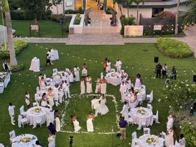 a wedding reception at Beaches Turks and Caicos