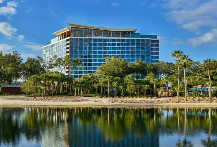 Exterior view of Walt Disney World Swan Reserve hotel (Photo: Marriott)