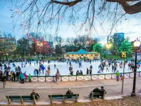 Ice skating at Boston's Frog Pond (Photo: Kyle Klein)