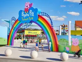Rainbow entrance to Peppa Pig Theme Park (Photo: Pegga Pig Theme Park)
