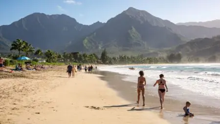 Family on a beach in Kauai, Hawaii (Photo: Shutterstock)