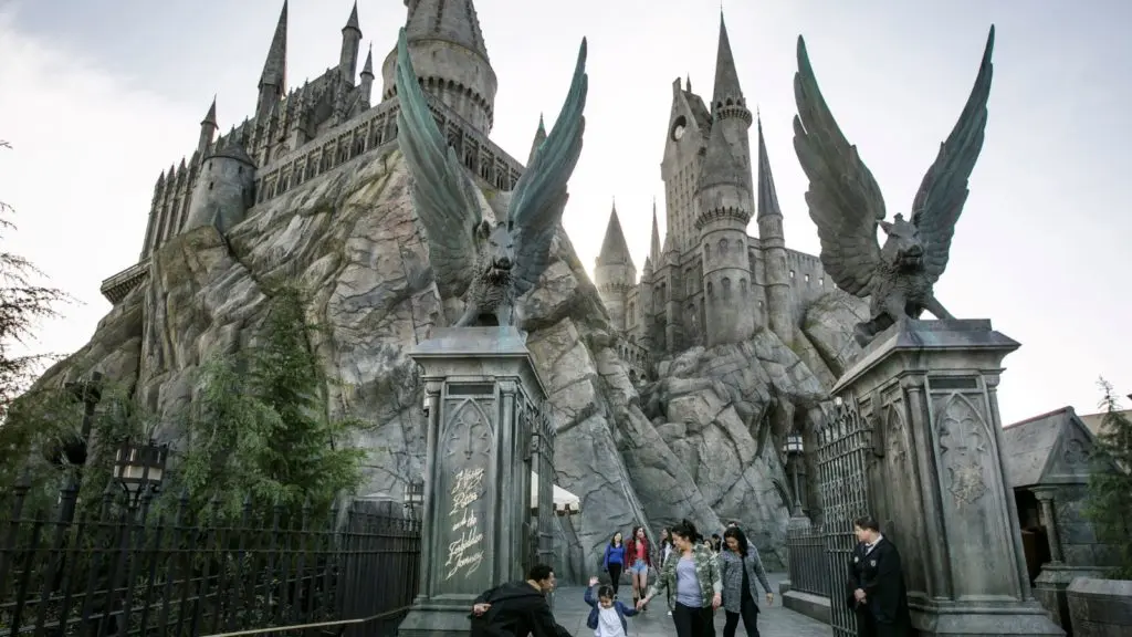 Outside Hogwarts Castle at The Wizarding World of Harry Potter (Photo: Universal)