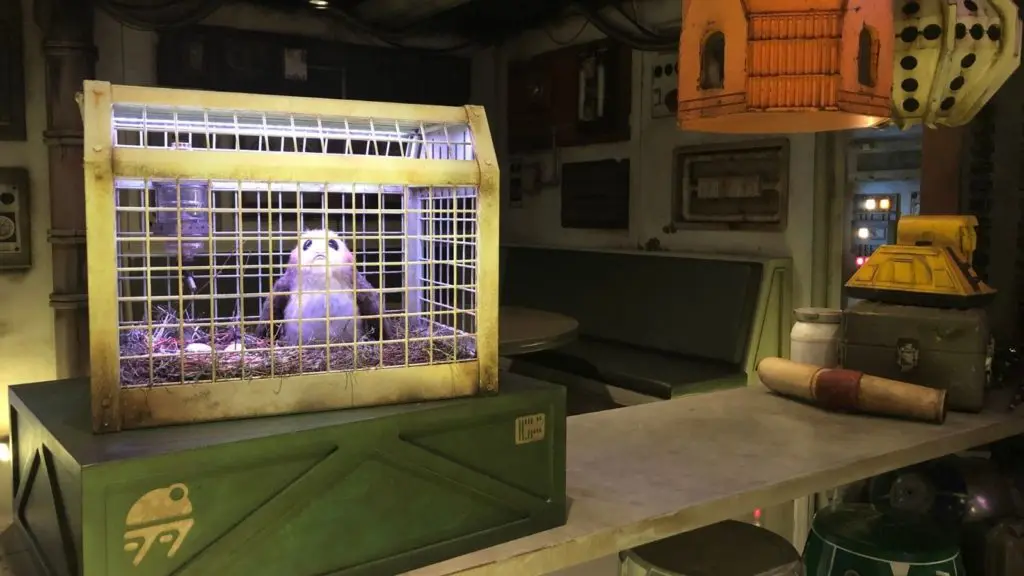 Porg at Star Wars Cargo Bay on the Disney Wish (Photo: Josh Roberts)