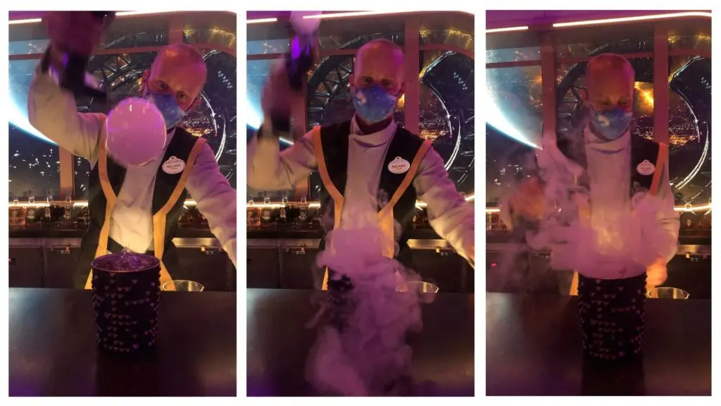 The Chancellor is one of several galactic cocktails exclusive to the Hyperspace Lounge (Photo: Josh Roberts)