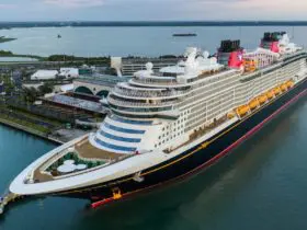 The Disney Wish sails from its new home port of Port Canaveral, Florida (Photo: Steven Diaz)