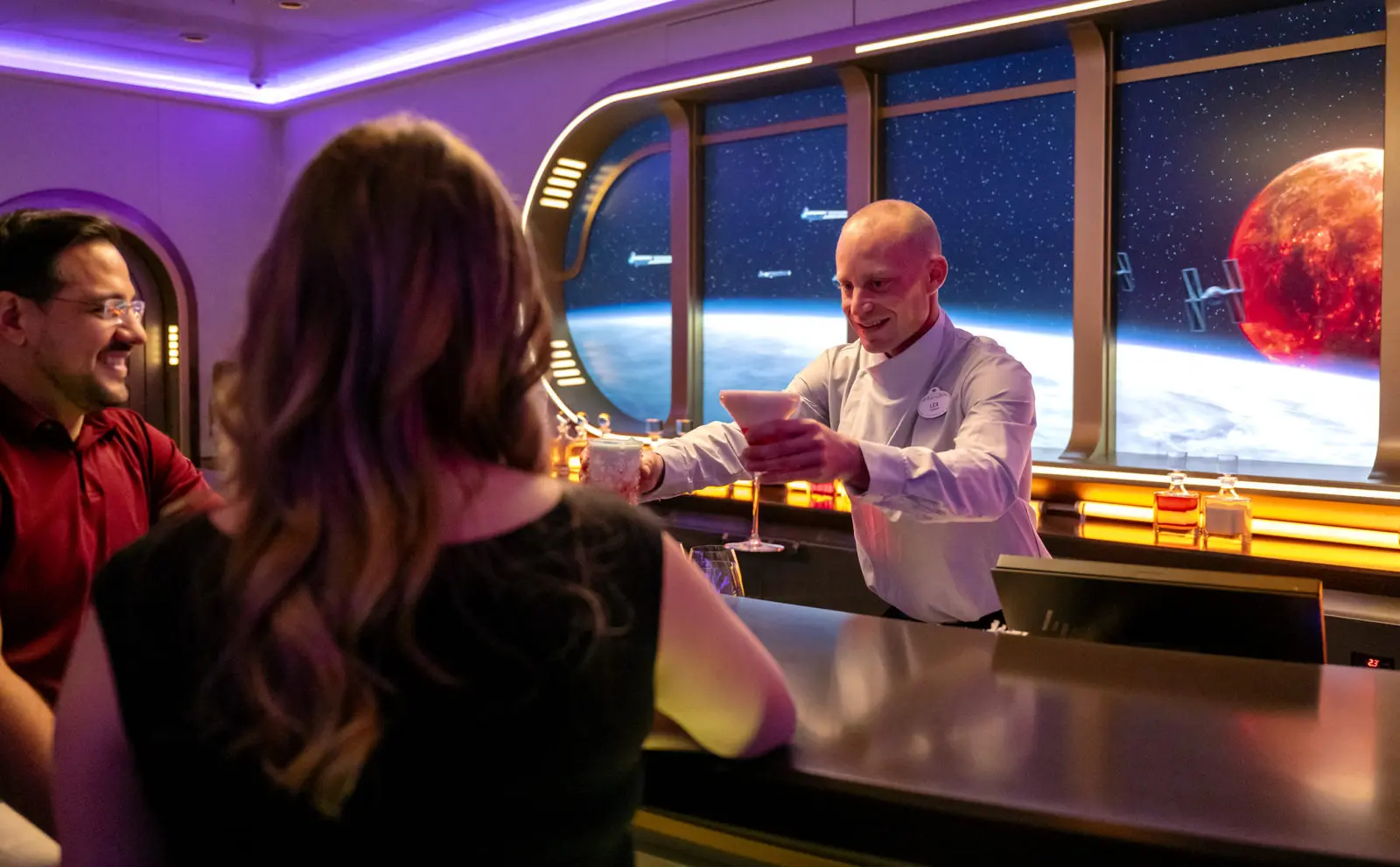 Star Wars: Hyperspace Lounge on the Disney Wish (Photo: Disney Cruise Line)